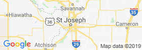 Saint Joseph map